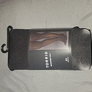 New Torrid Microfiber Tights size 3/4 in solid black.